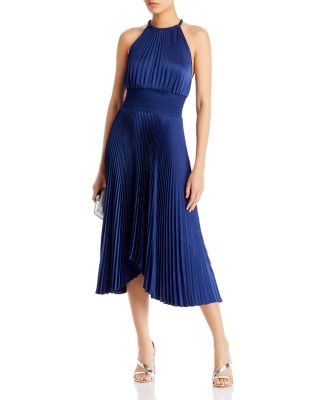Renzo II Pleated Halter Dress