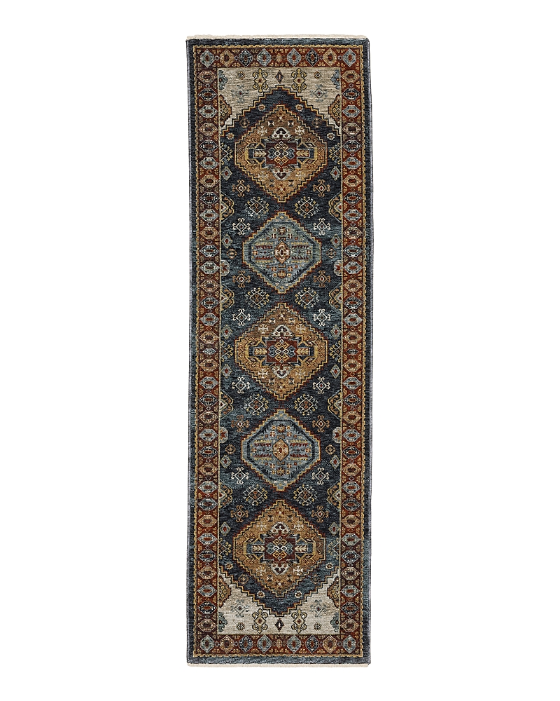 Oriental Weavers Aberdeen 005w1 Runner Area Rug, 2'3 X 7'6 In Blue