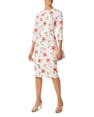 HOBBS LONDON - Aleena Floral Print Sheath Dress