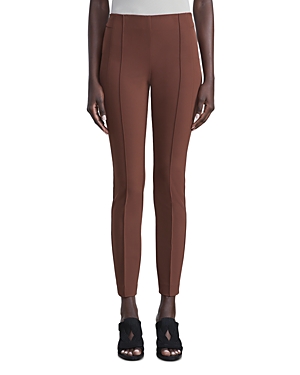 Lafayette 148 Acclaimed Stretch Gramercy Pants In Copper Dust