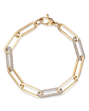 Bloomingdale's Diamond Paperclip Bracelet In 14k Yellow Gold, 2.40 Ct. T.w. - 100% Exclusive