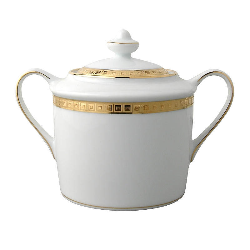 Bernardaud Athena Sugar Bowl In Gold