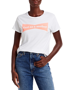 Mother The Lil Goodie Goodie Cotton Graphic Tee In Fast As A