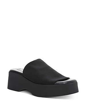 Shop Steve Madden Women's Slinky30 Platform Slide Sandals In Black