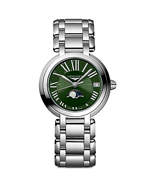 Longines Primaluna Watch, 30mm In Green/silver