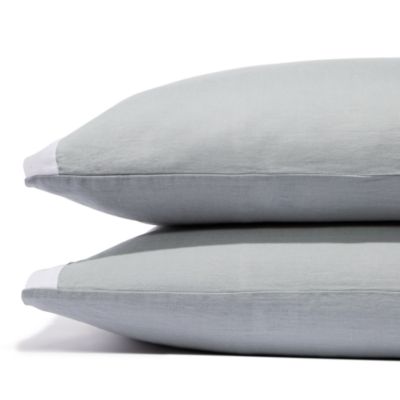 Amalia Home Collection - Stonewashed Linen Standard Pillowcase, Pair - Exclusive