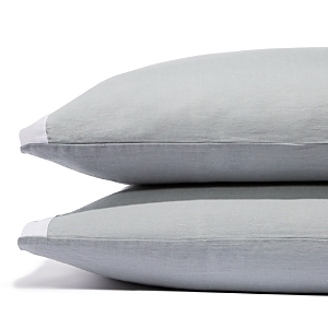 Amalia Home Collection Stonewashed Linen Standard Pillowcase, Pair - 100% Exclusive In Dusty Blue