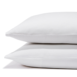 Amalia Home Collection Stonewashed Linen Standard Pillowcase, Pair - 100% Exclusive In White/white