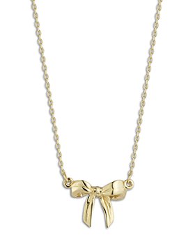 Bloomingdale's - 3D Bow Pendant Necklace in 14K Yellow Gold - 100% Exclusive