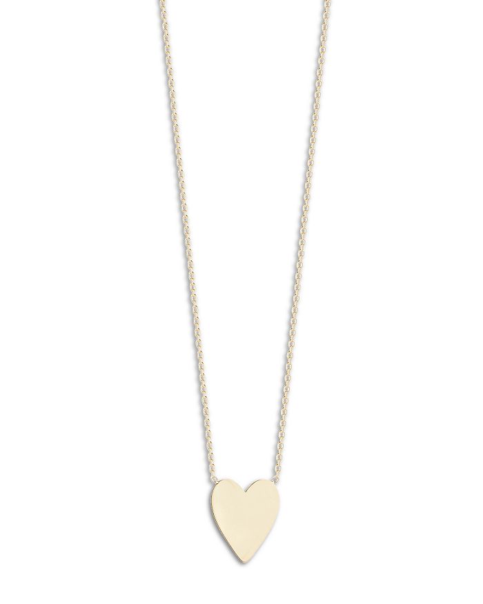 14K Yellow Gold Polished Heart Pendant Necklace, 17 - 100% Exclusive