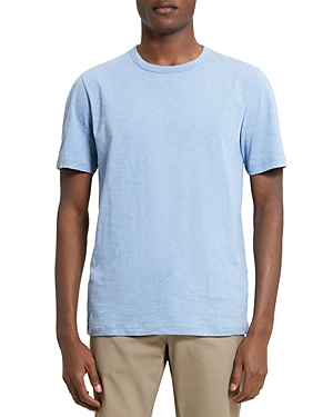 Theory Men's Essential Short-sleeve Cotton T-shirt In Heron