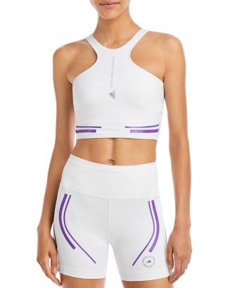 NWT Adidas by Stella McCartney TruePace Heat.Rdy Running Crop Top XS White  $80