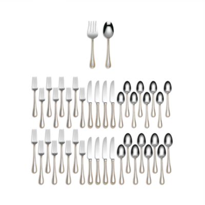 Calista Partial Gold 42-Piece Everyday Flatware Set - Exclusive