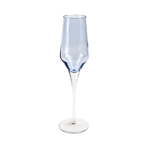 Shop Vietri Contessa Champagne Glass In Blue