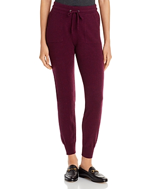 C By Bloomingdale's Cashmere Jogger Pants - 100% Exclusive In Heather Burgundy