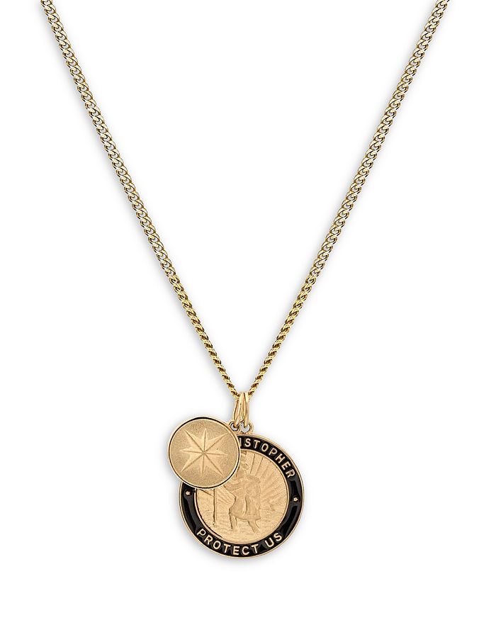MIANSAI Saint Christopher Surf Pendant Necklace 24