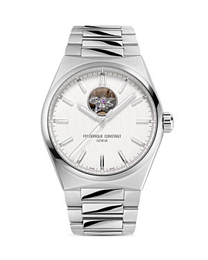 Shop Frederique Constant Highlife Watch & Interchangeable Strap, 41mm In White/silver
