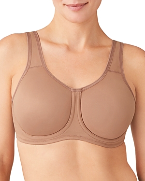 Wacoal Sport High-impact Underwire Bra 855170, Up To I Cup In Toffee Crunch