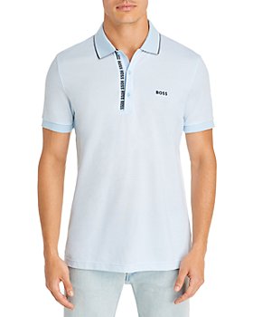 BOSS - Paule 4 Cotton Mesh Color Blocked Slim Fit Quarter Zip Polo Shirt