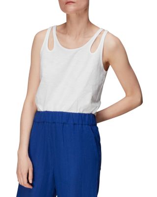 Whistles Raven Double Strap Tank Top