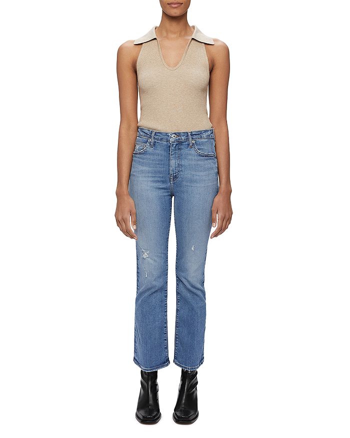 Natasha High Rise Bootcut Ankle Jeans in Barley Bloomingdales Women Clothing Jeans Bootcut Jeans 