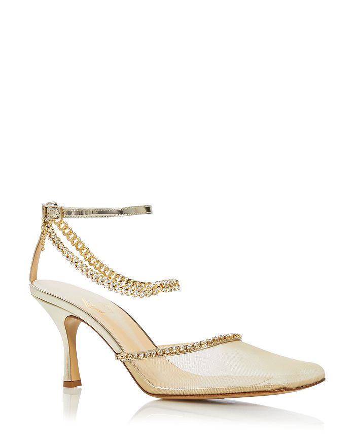 Mesh discount kitten heels
