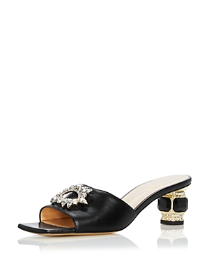 Nalebe Women's Aurum Embellished Kitten Heel Mules - 100% Exclusive In Black