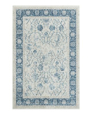Lr Home Felicity Traditional Floral Bordered Hi-Low Area Rug, 7'10 x 9'10