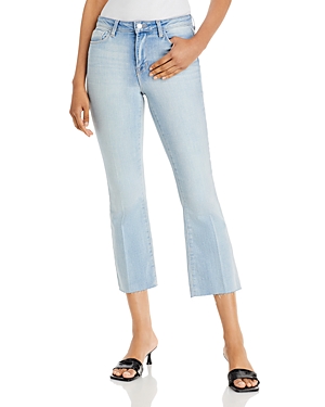 L'Agence Kendra High Rise Cropped Flared Jeans in Indio