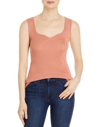 Tami Square Neck Pinstripe Top