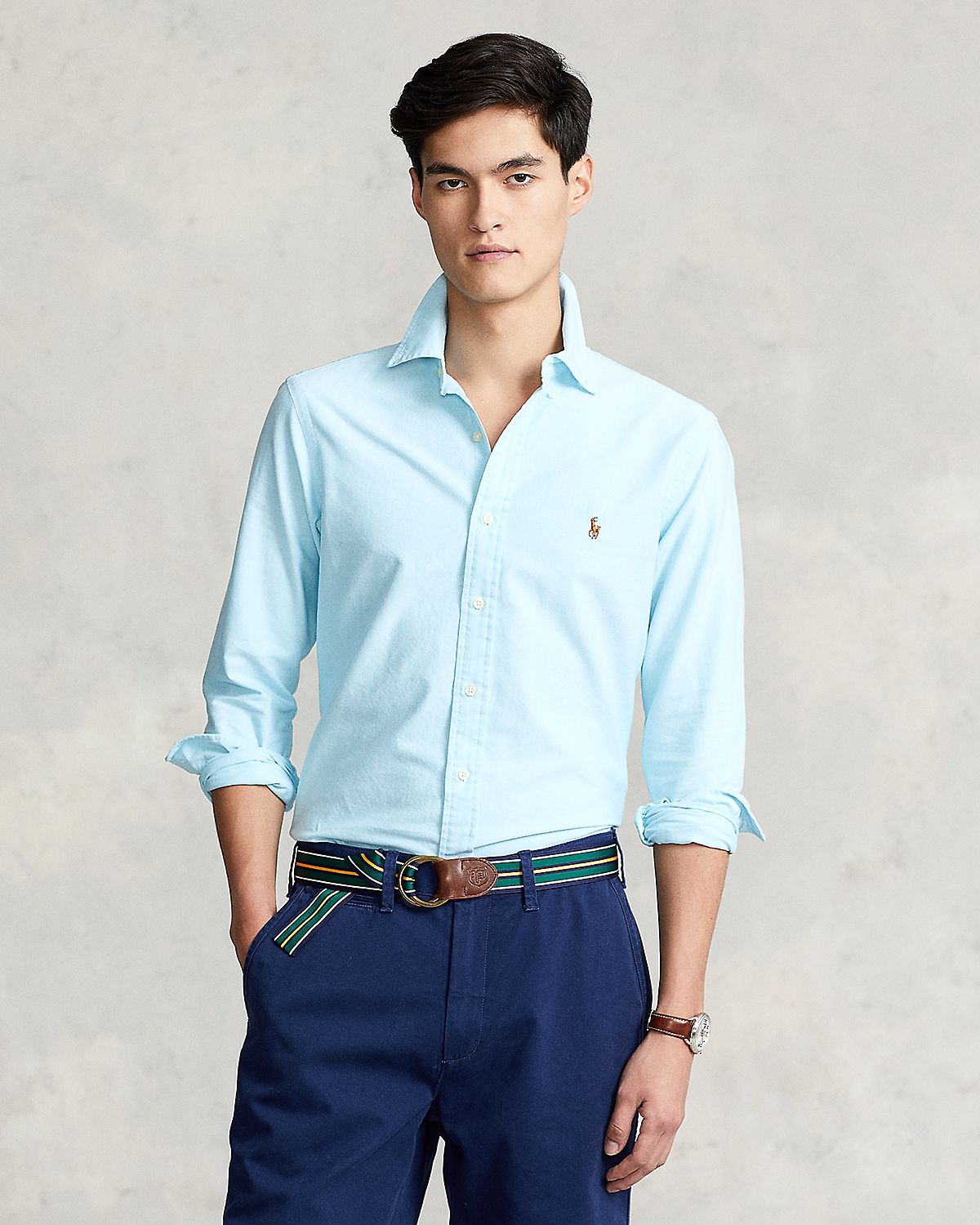 Polo Ralph Lauren Classic Fit Long Sleeve Cotton Oxford Button Down Shirt
