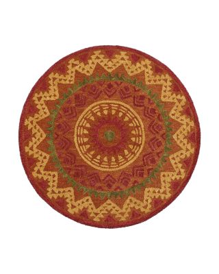 Lr Home Radiance Southwestern Medallion Round Area Rug, 6' x 6'