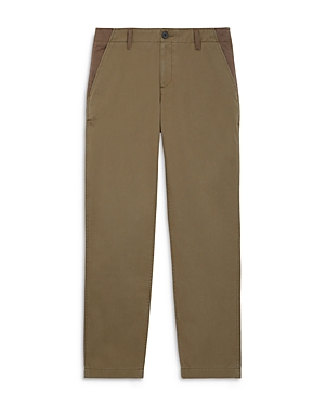Shop The Kooples Color Block Straight Leg Pants In Green