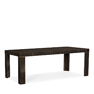 Caracole Edge Dining Table In Striated Ebony