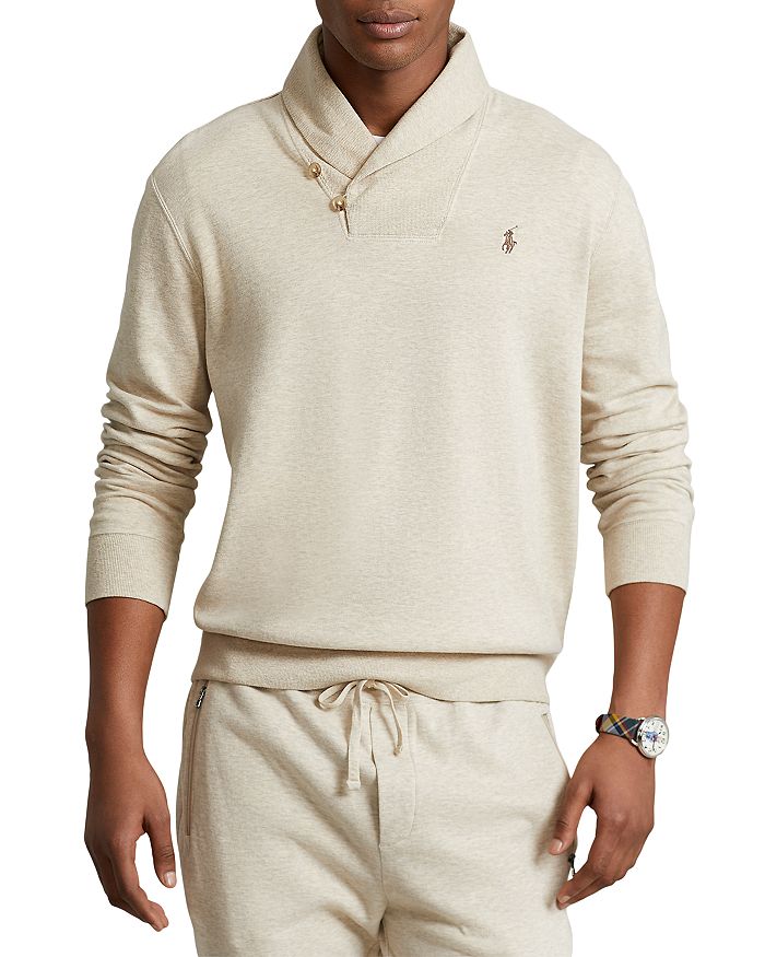 Polo Ralph Lauren Cotton Blend Jersey Classic Fit Shawl Collar Sweater