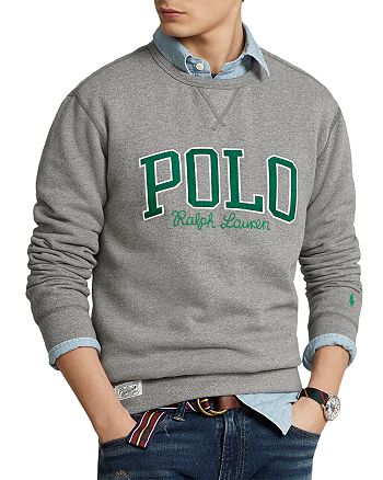 Polo Ralph Lauren - Cotton Blend Fleece Logo Appliqu&eacute; Regular Fit Crewneck Sweatshirt