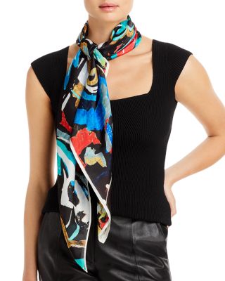 Echo - Painterly Paisley Silk Scarf