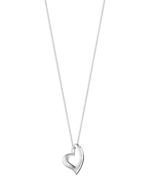 Georg Jensen Sterling Silver Hearts of Georg Jensen Open Heart Pendant Necklace, 17.72