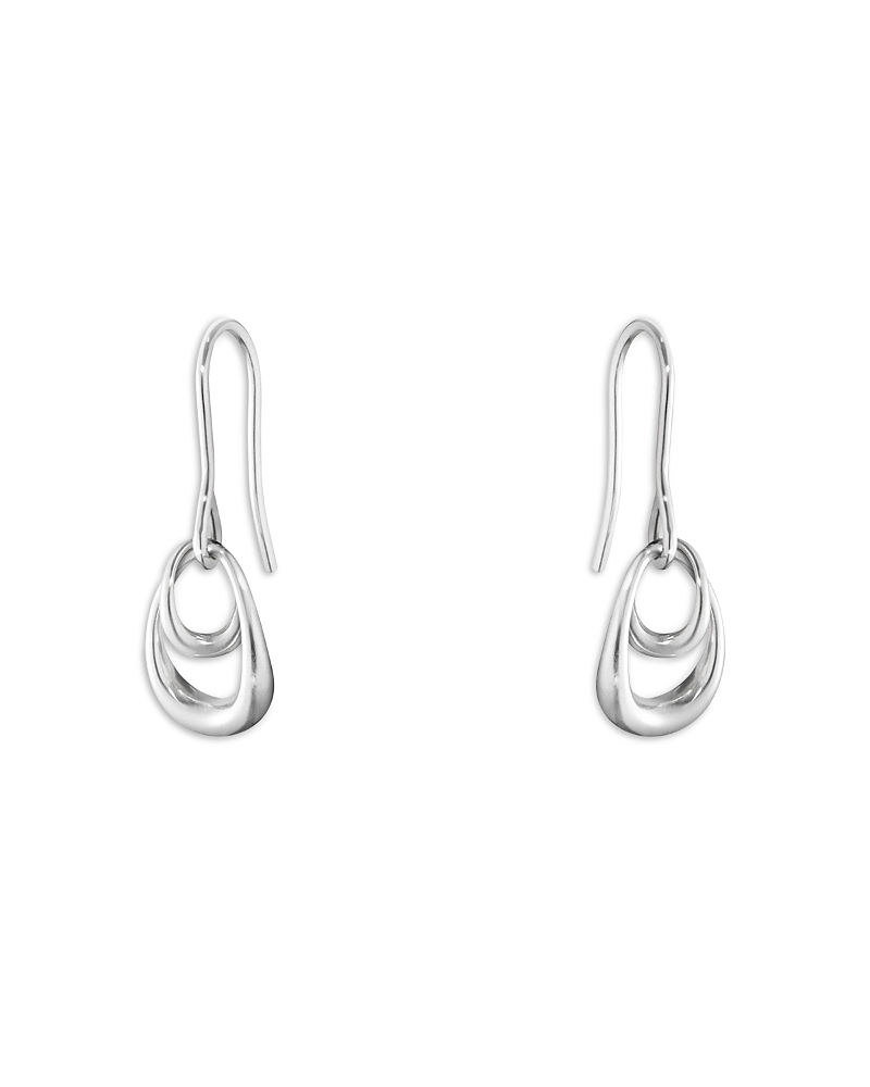 Georg Jensen Ladies Sterling Silver Offspring Earrings In Silver