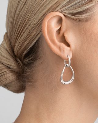 Sterling Silver Offspring Double Drop Earrings