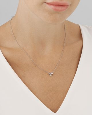 Sterling Silver Moonlight Grapes Diamond Ball Cluster Pendant Necklace, 17.72"