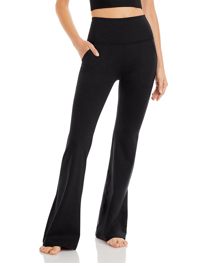 Beyond Yoga Heather Rib All Day Flare Pants | Bloomingdale's