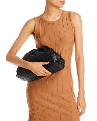 Large Intrecciato Leather Pouch