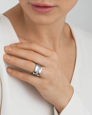 18K White Gold Fusion End Ring