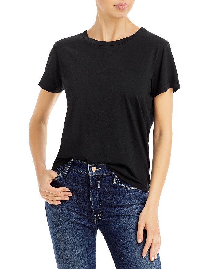 Mother The Lil Goodie Goodie Tee Shirt In Black  Bl