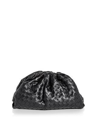 Large Intrecciato Leather Pouch