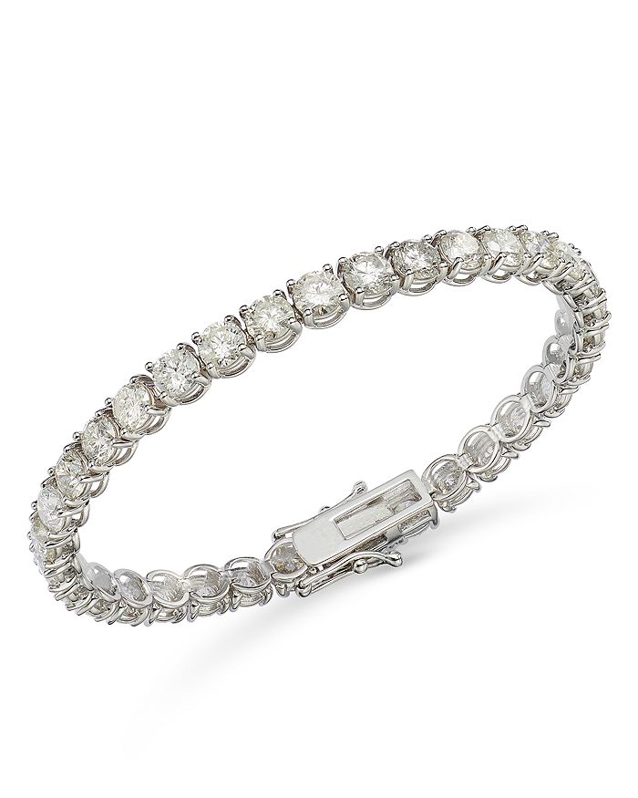 Bloomingdale's - Luxe Certified Diamond Tennis Bracelet in 14K White Gold, 15.0 ct. t.w. - 100% Exclusive