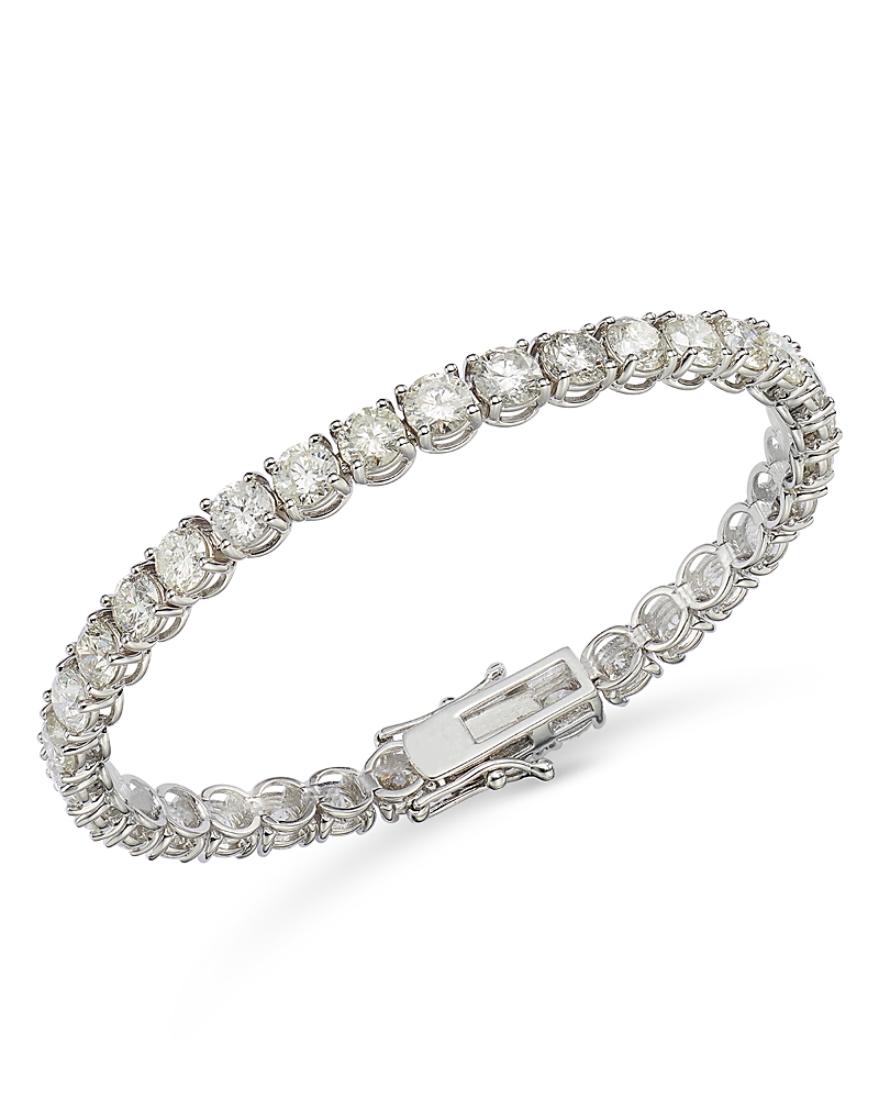 Bloomingdale's Fine Collection Certified Diamond Tennis Bracelet in 14K White Gold, 15.0 tcw