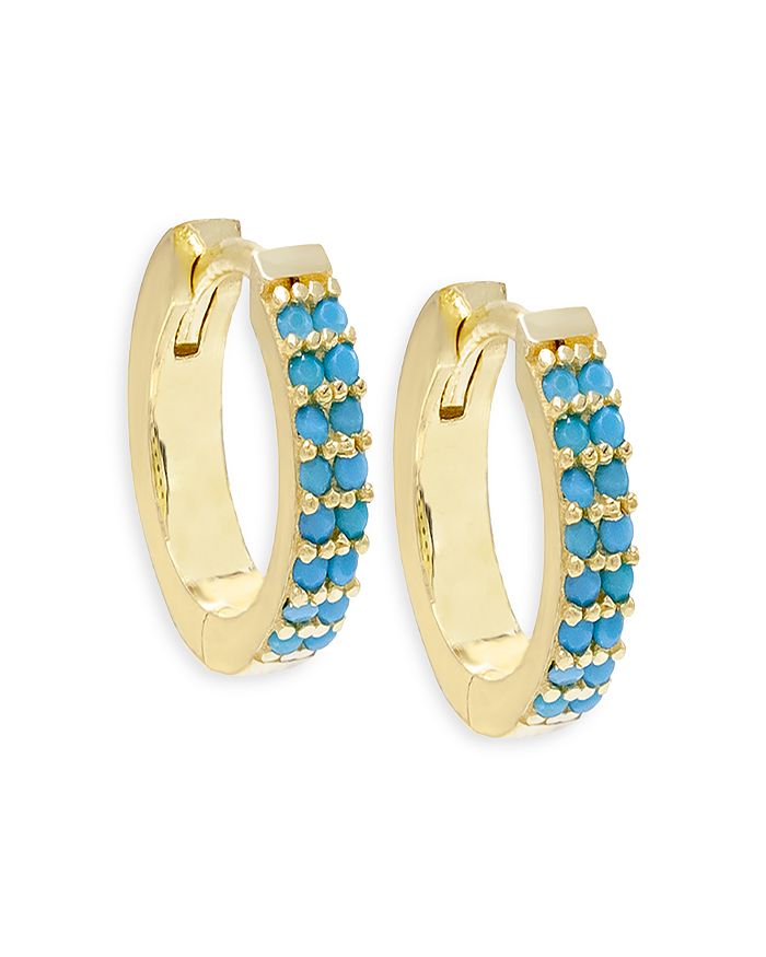 Cross Huggie Hoop Earrings in Solid Gold, Platinum and Sterling Silver – Her Name Is Faith