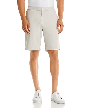 Shop Theory Curtis Be S.precision Ponte Knit Straight Fit Shorts In Putty